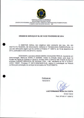 Ordem de Serviço IFFAR\SVS nº 008/2014