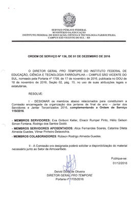 Ordem de Serviço IFFAR\SVS nº 136/2016