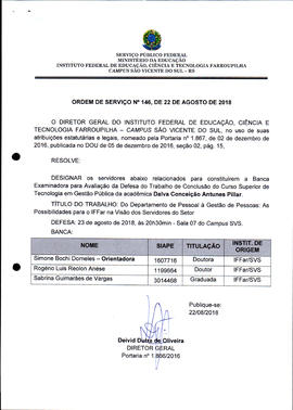 Ordem de Serviço IFFAR\SVS nº 146/2018