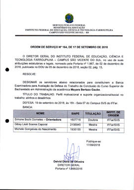 Ordem de Serviço IFFAR\SVS nº 164/2018