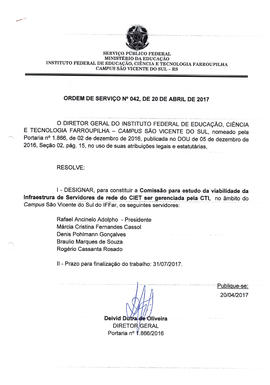 Ordem de Serviço IFFAR\SVS nº 042/2017