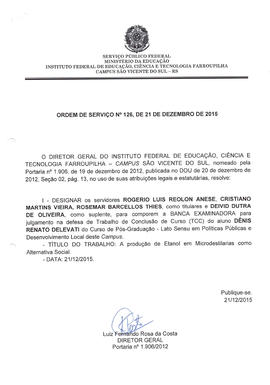 Ordem de Serviço IFFAR\SVS nº 126/2015