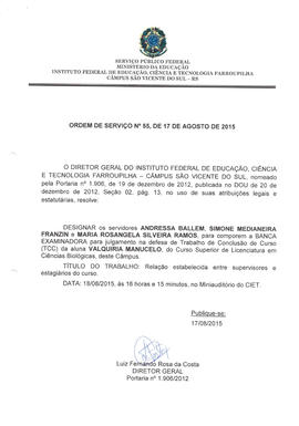 Ordem de Serviço IFFAR\SVS nº 055/2015