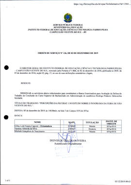 Ordem de Serviço IFFAR/SVS nº 136/2019