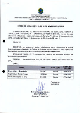 Ordem de Serviço IFFAR\SVS nº 216/2018