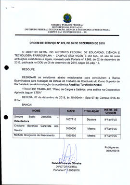 Ordem de Serviço IFFAR\SVS nº 229/2018