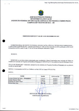 Ordem de Serviço IFFAR/SVS nº 143/2019