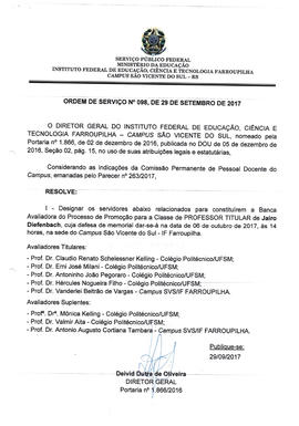 Ordem de Serviço IFFAR\SVS nº 098/2017