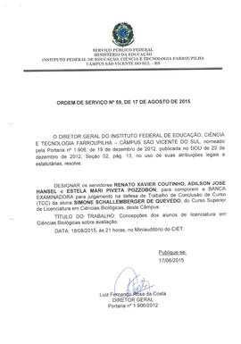 Ordem de Serviço IFFAR\SVS nº 059/2015