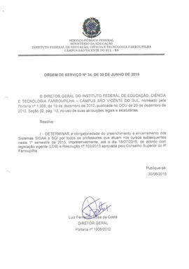 Ordem de Serviço IFFAR\SVS nº 034/2015